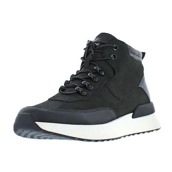 Kenneth Cole Men's Life-Light Suede Lace-up High-Top Sneaker Black Size 9 - Picture 1 of 10